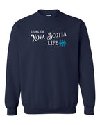 Living the NS Life blue Crewneck Sweatshirt - Unisex