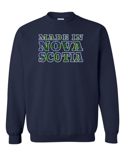 Made In Nova Scotia ( Tartan Lettering) Full crew-neck