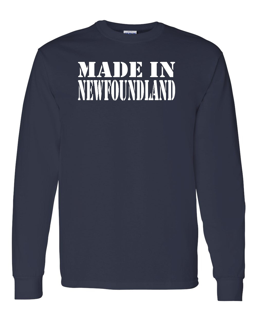 Made In NFLD ( White Lettering) Long Sleeve - Unisex