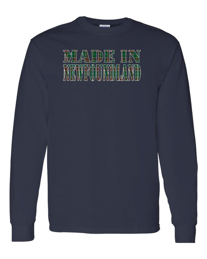 Made In Newfoundland ( Tartan Lettering) Full Long Sleeve