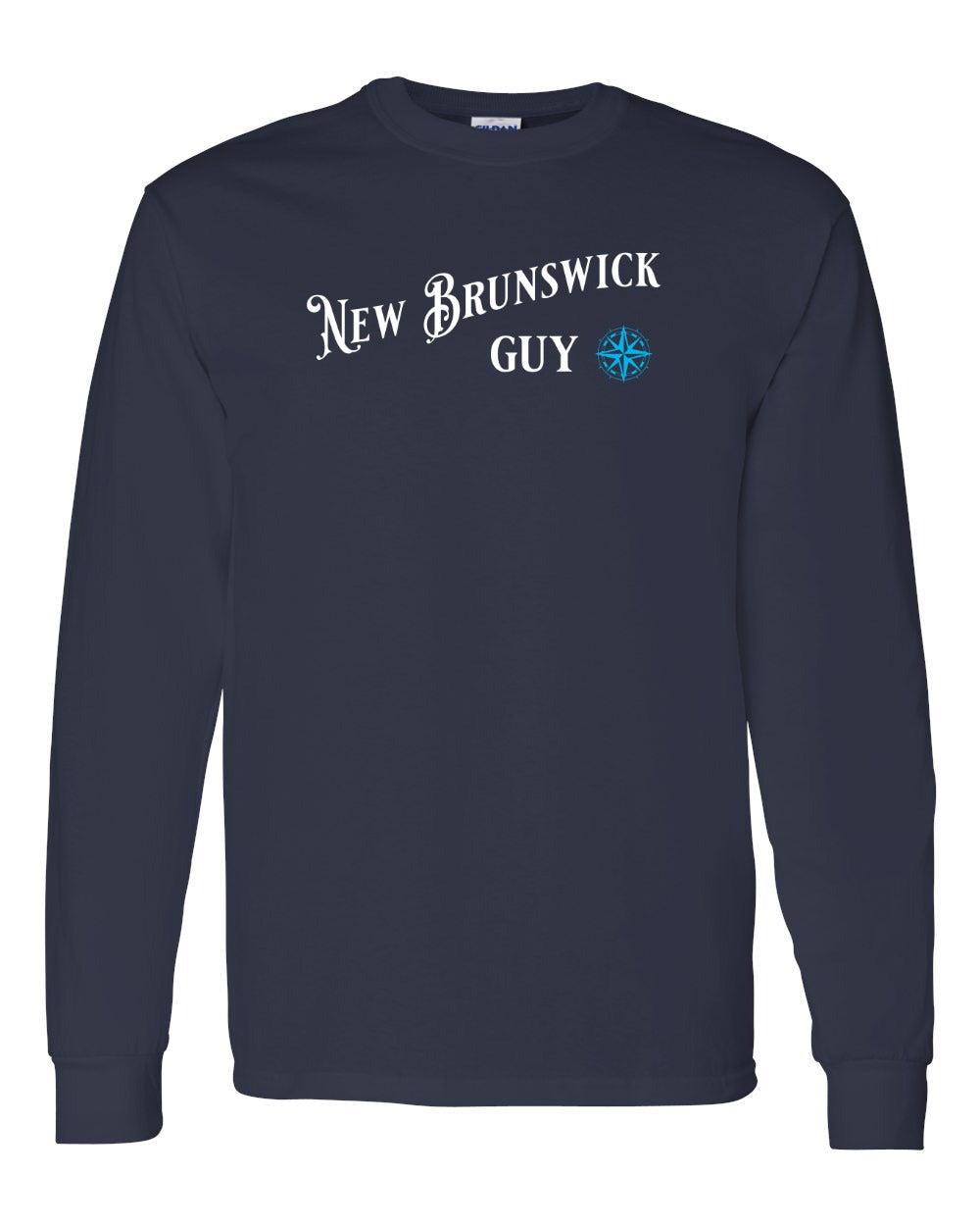New Brunswick Guy blue Full Long Sleeve Tee