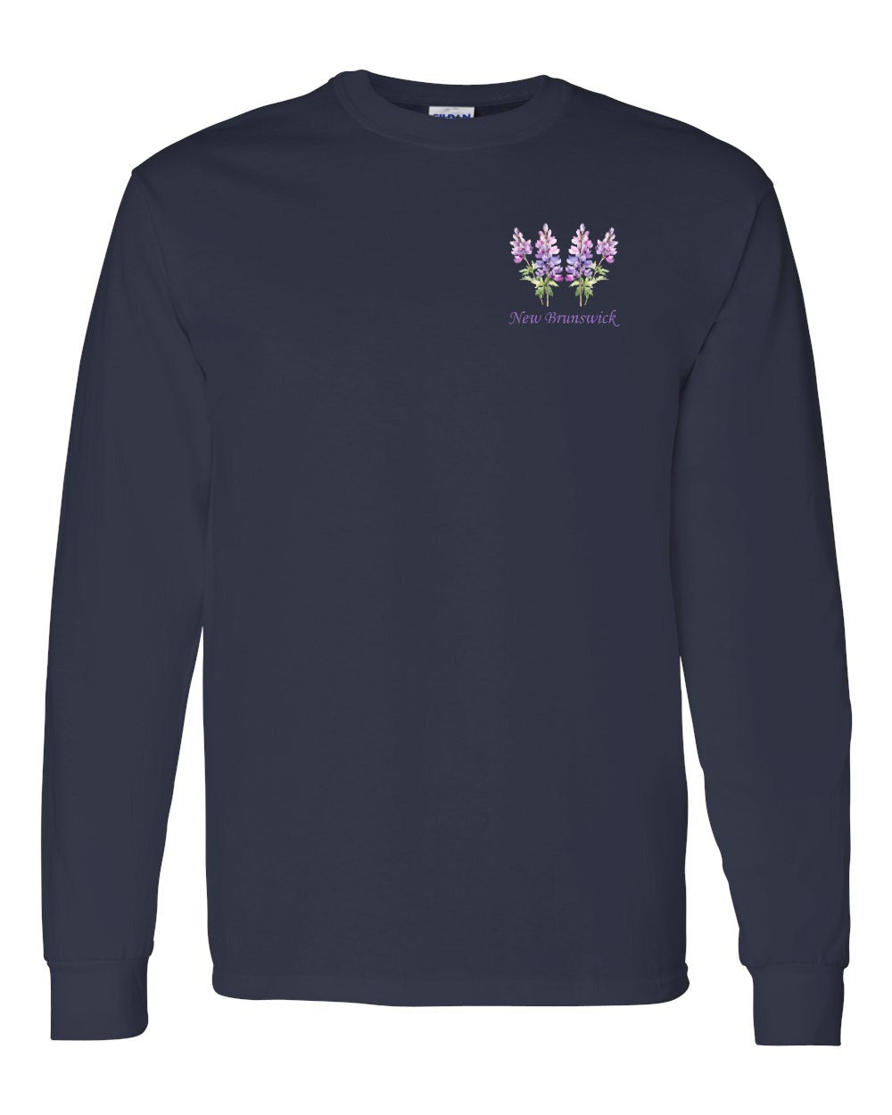 New Brunswick Lupins Left Chest Long Sleeve Tee