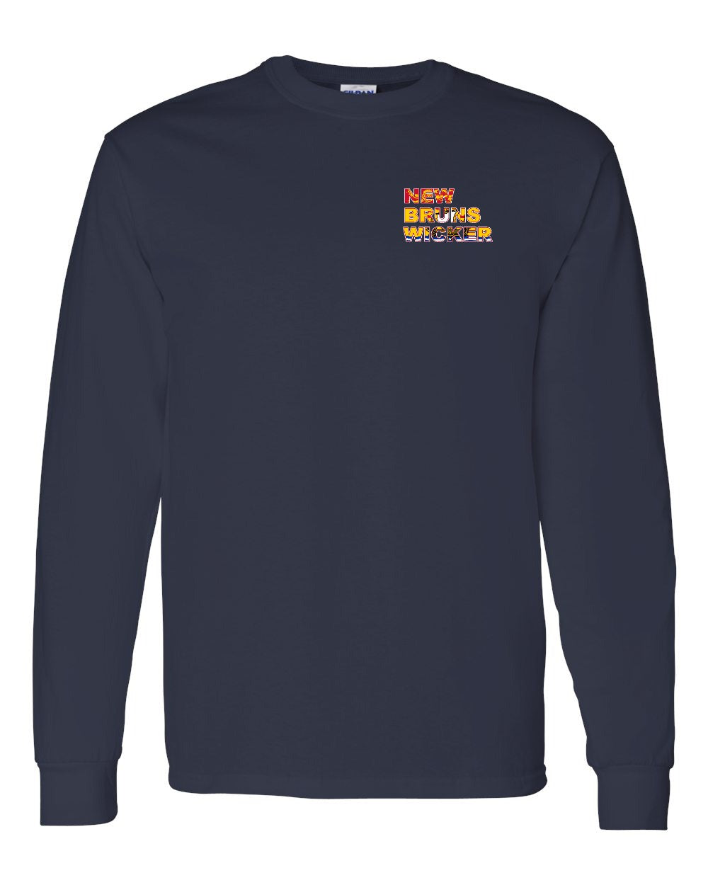 New Bruns Wicker Left Chest and Back Long Sleeve Tee - Unisex