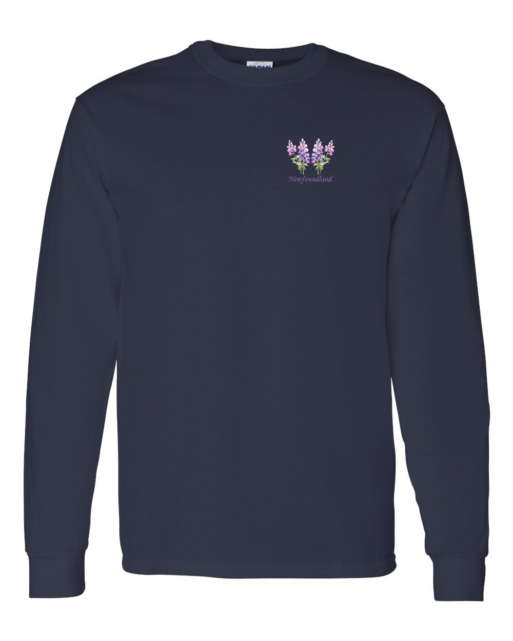 Newfoundland Lupins Left Chest Long Sleeve