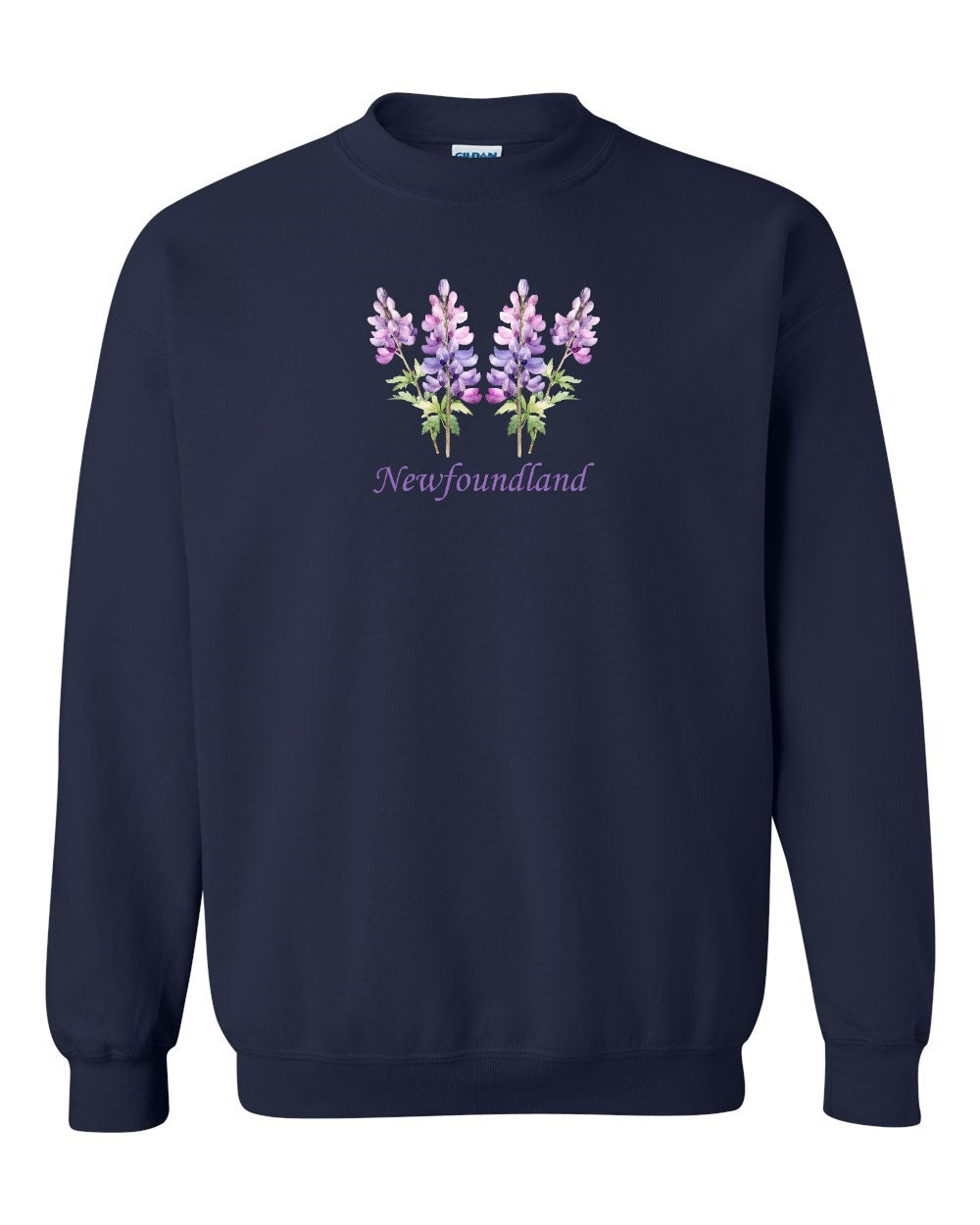 Newfoundland Lupins Full Crewneck Sweatshirt