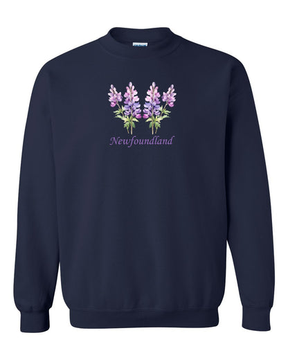 Newfoundland Lupins Full Crewneck Sweatshirt