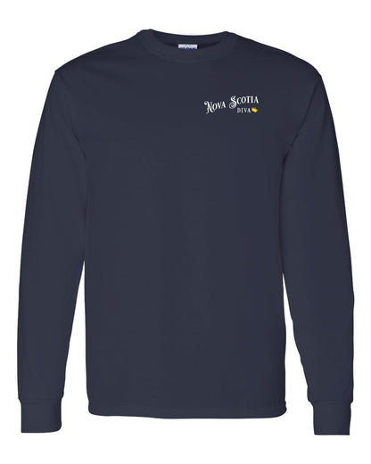 Nova Scotia Diva Left Chest Long Sleeve Tee
