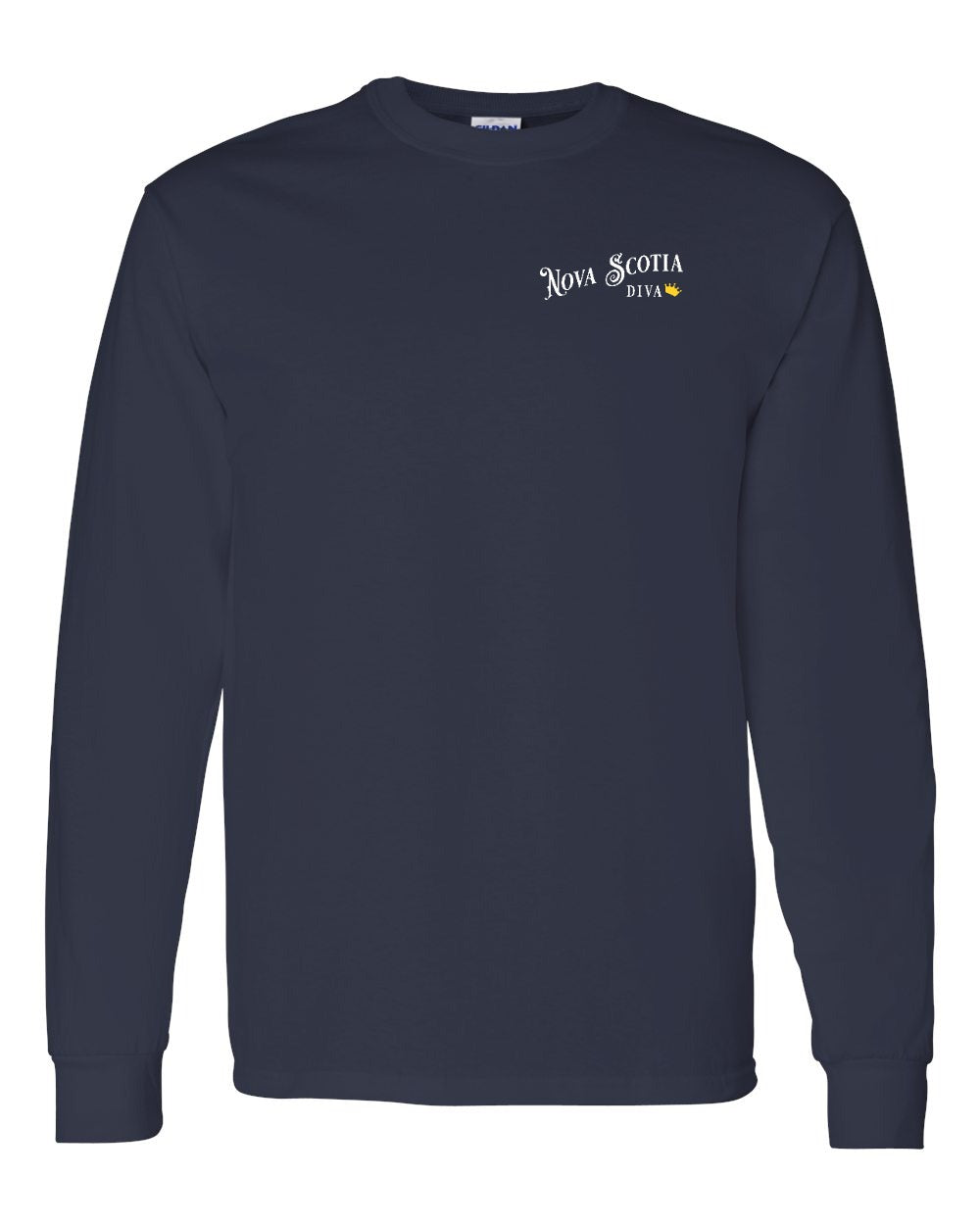 NS Diva Left Chest and Back Long Sleeve Tee - Unisex