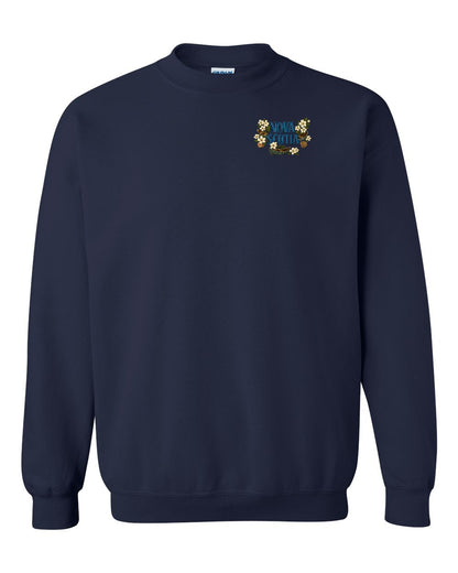 Nova Scotia Flowers Left Chest crew-neck