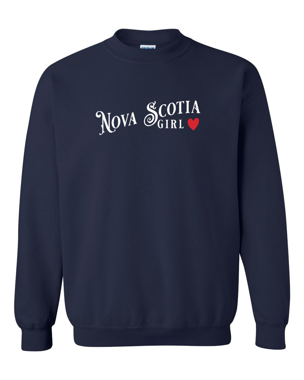 Nova Scotia Girl Red Heart Full crew-neck