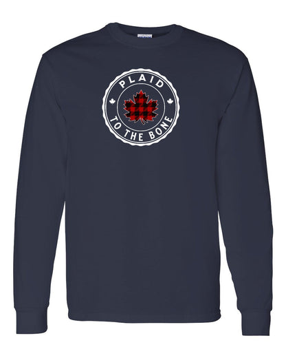 Plaid to the Bone Circle Leaf Full Long Sleeve