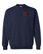 Plaid to the Bone Stacked Leaf Left Chest Crewneck Sweatshirt - Gildan Canada (sewn Internationally) - Unisex