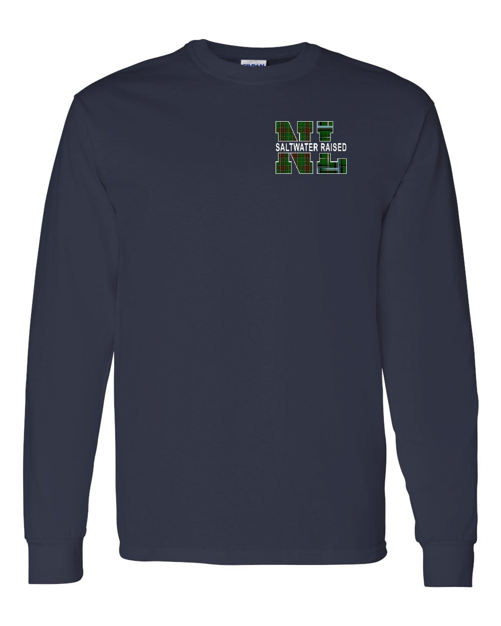 NFLD and Labrador Saltwater Left Chest Long Sleeve Tee - Unisex