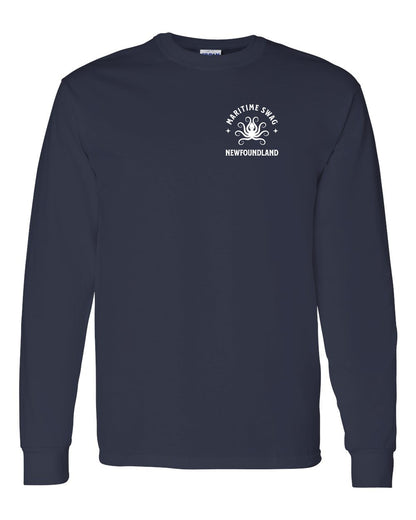 Maritime Swag Newfoundland Octopus Left Chest and Back Long Sleeve