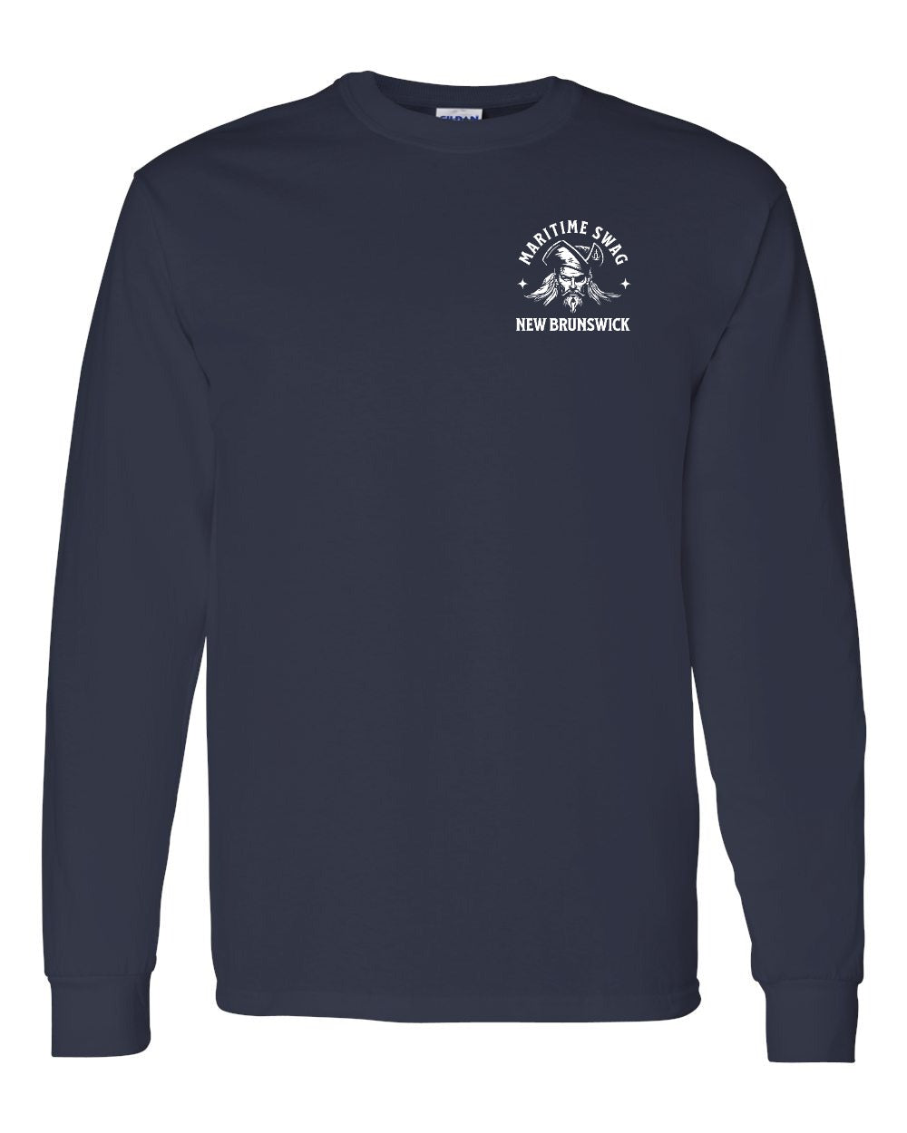 Maritime Swag New Brunswick Pirate Left Chest and Back Long Sleeve Tee