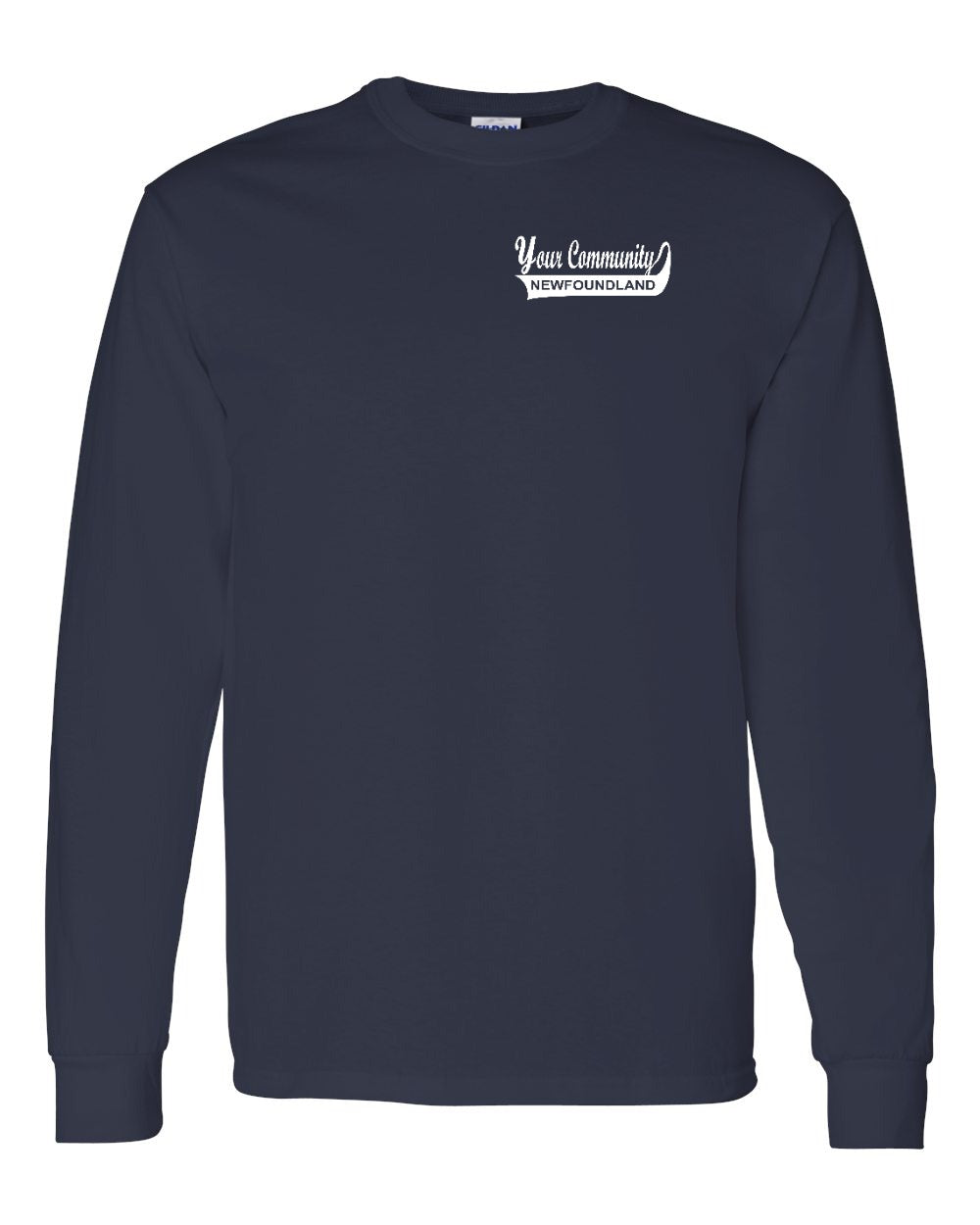 Custom Your Community Swoop (NFLD) Left Chest and Back Long Sleeve - Unisex