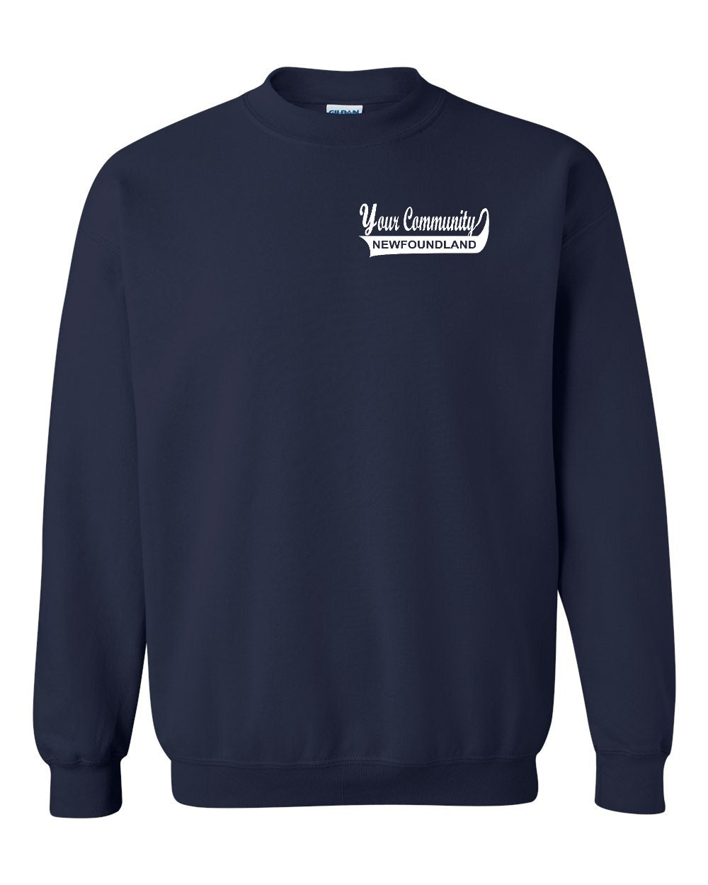 Custom Your Community Swoop (NFLD) Left Chest Crewneck Sweatshirt - Unisex