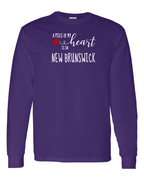 A piece of My heart in NB (Red Heart) Long Sleeve Tee - Unisex