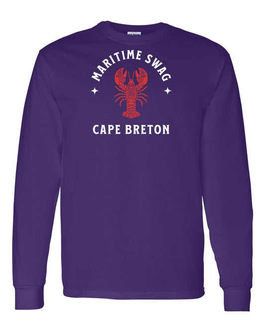 Maritime Swag Cape Breton Mandala Red Lobster Full Long Sleeve Tee