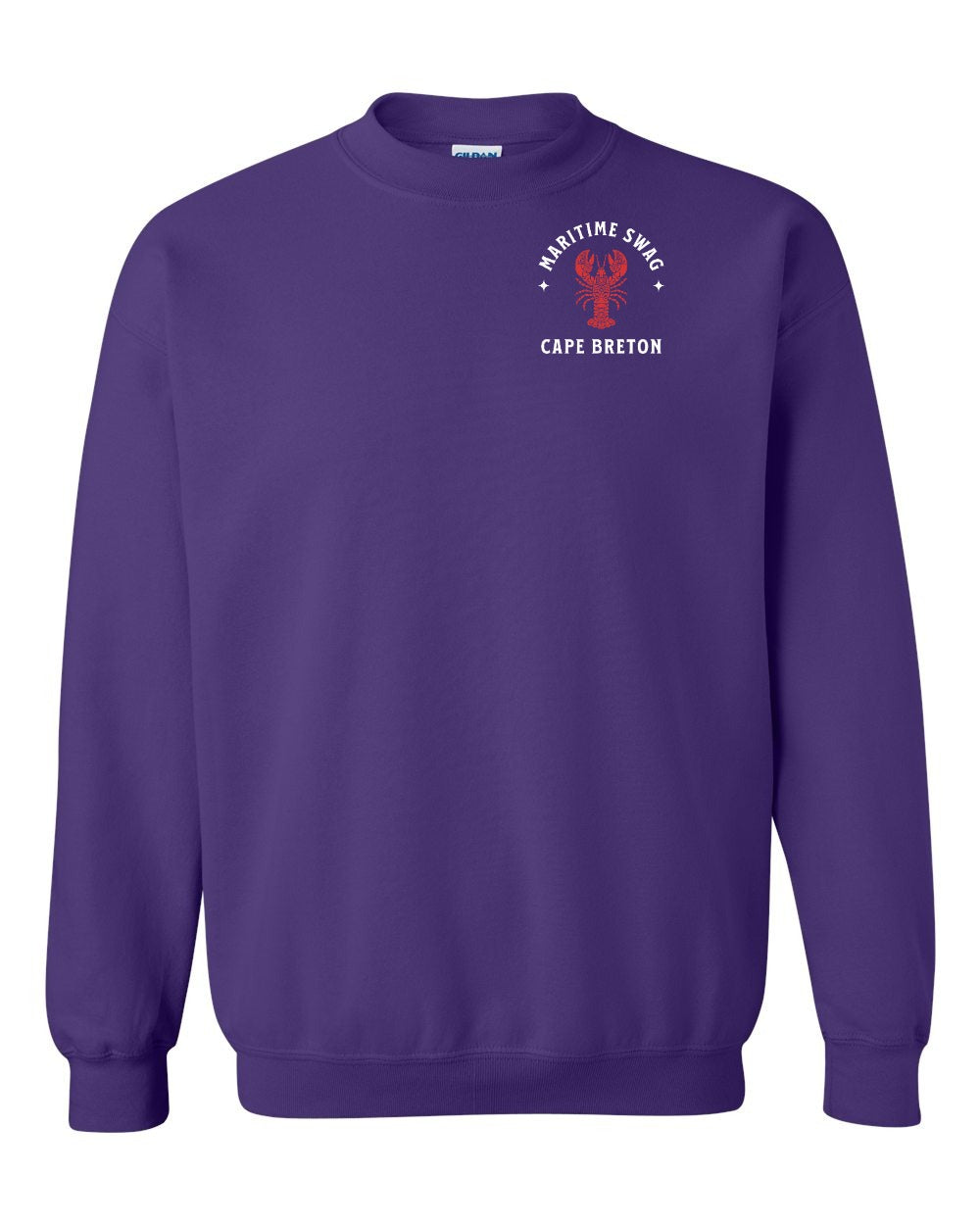 Maritime Swag Cape Breton Mandala Red Lobster Left Chest Crewneck Sweatshirt