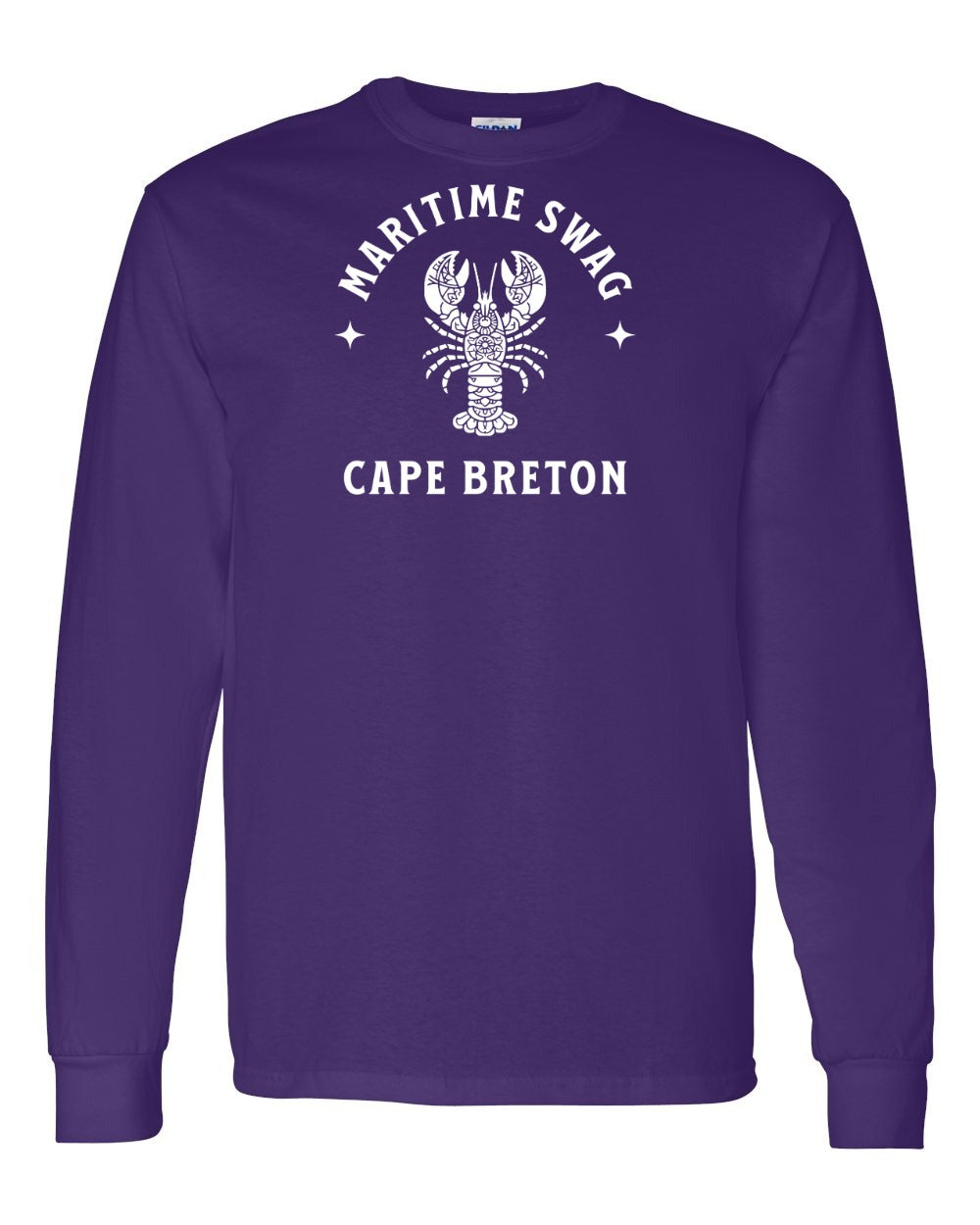 Maritime Swag Cape Breton Mandala white Lobster Full Long Sleeve Tee