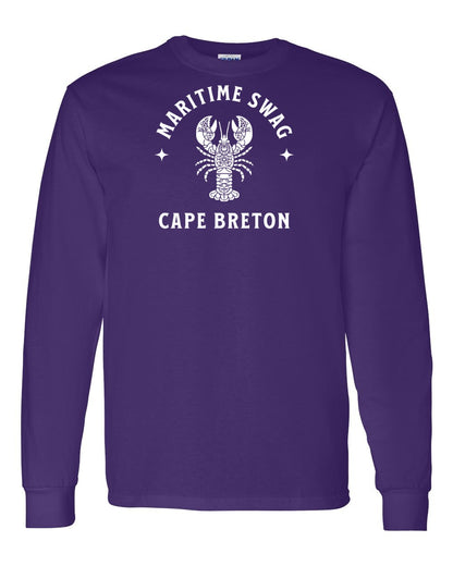 Maritime Swag Cape Breton Mandala white Lobster Full Long Sleeve Tee