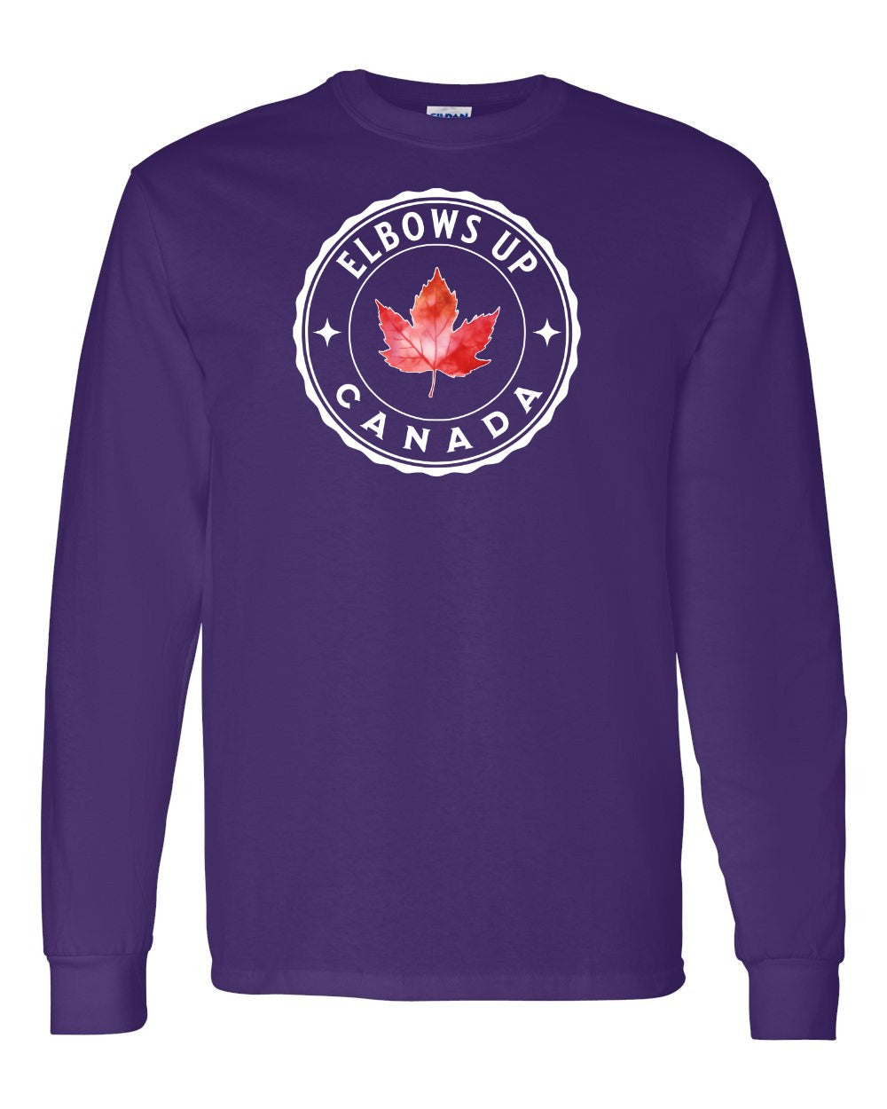 Elbows up Leaf Long Sleeve - Gildan Canada (sewn Internationally) - Unisex