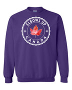 Elbows up Leaf Crewneck Sweatshirt - Gildan Canada (sewn Internationally) - Unisex