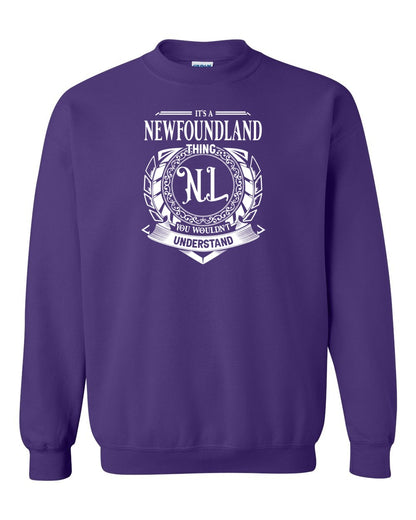 It's  A Newfoundland Thing Full Crewneck Sweatshirt