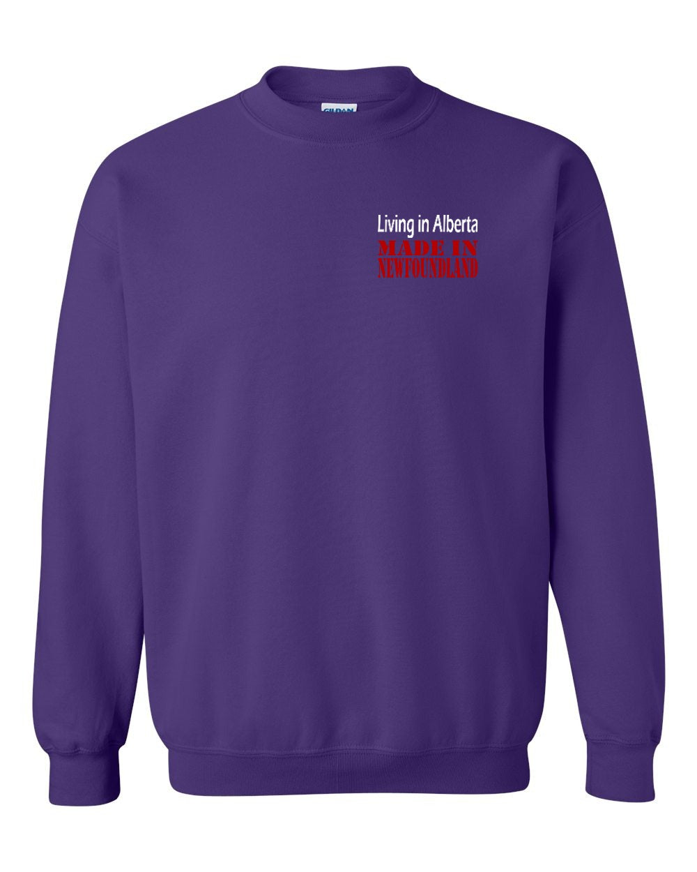 Living Alberta Made in Newfoundland Left Chest Crewneck Sweatshirt