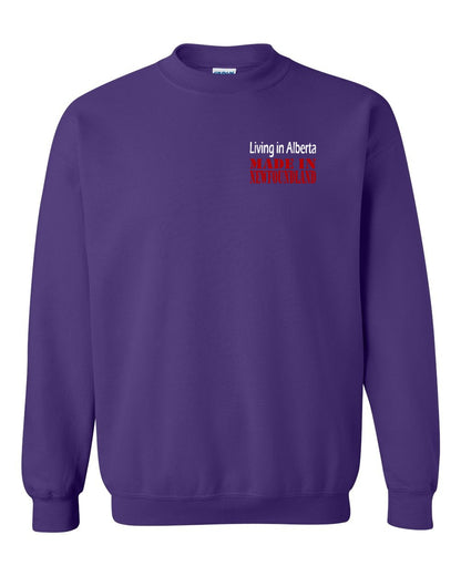 Living Alberta Made in Newfoundland Left Chest Crewneck Sweatshirt