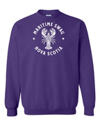 Maritime Swag NS Mandala white Lobster Crewneck Sweatshirt - Unisex