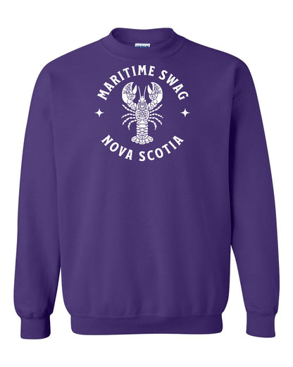 Maritime Swag Nova Scotia Mandala white Lobster Full crew-neck