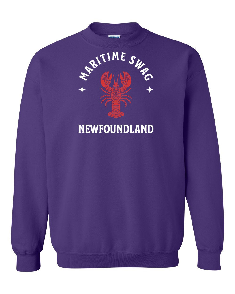 Maritime Swag Newfoundland Mandala Red Lobster Full Crewneck Sweatshirt