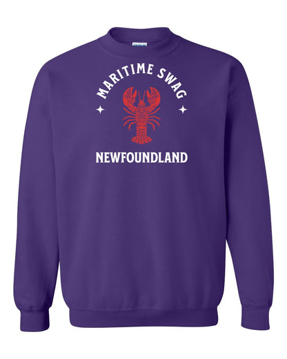 Maritime Swag Newfoundland Mandala Red Lobster Full Crewneck Sweatshirt