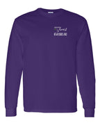 A piece of My heart in NFLD Tartan Heart Left Chest and Back Long Sleeve - Unisex