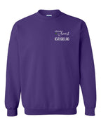 A piece of My heart in NFLD Tartan Heart Left Chest and Back Crewneck Sweatshirt - Unisex