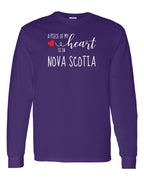 A piece of My heart in NS (Red Heart) Long Sleeve Tee - Unisex