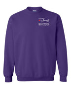 A piece of My heart in NS (Red Heart) Left Chest Crewneck Sweatshirt - Unisex