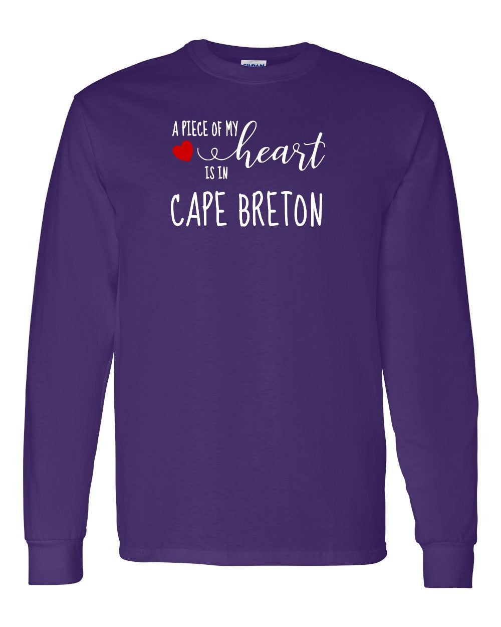 A piece of My heart in Cape Breton (Red Heart) Full Long Sleeve Tee