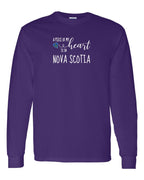 A piece of My heart in NS Tartan Heart Long Sleeve Tee - Unisex