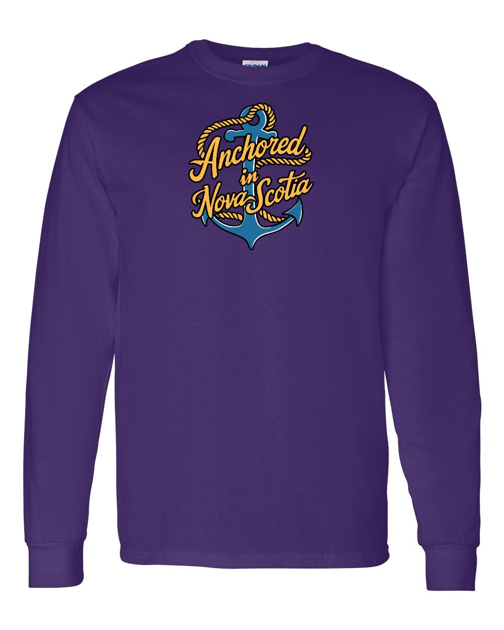 Anchored in Nova Scotia (New Design) Full Long Sleeve Tee