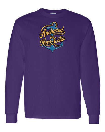 Anchored in Nova Scotia (New Design) Full Long Sleeve Tee
