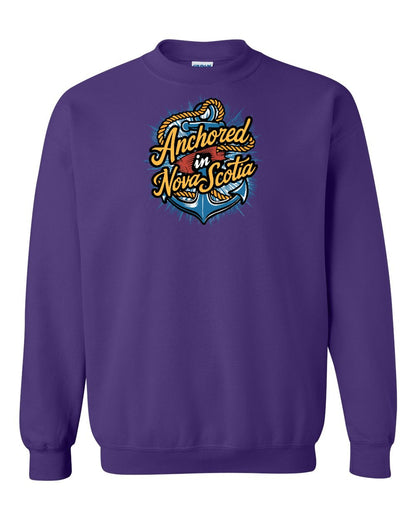 Anchored In Nova Scotia (Old Design) Full crew-neck