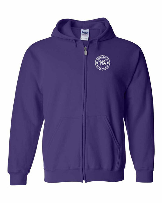 Born & Raised Nova Scotia Left Chest zip-hoodie