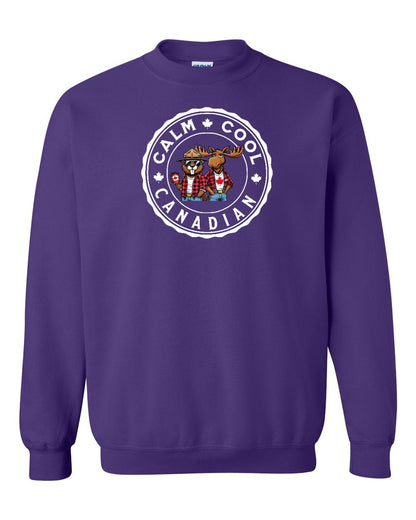 Calm Cool Moose and Beaver Full Crewneck