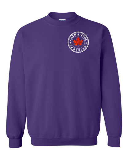 Calm Cool Canadian Leaf Left Chest Crewneck