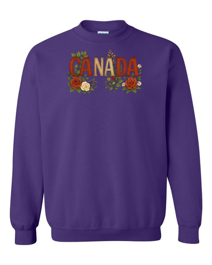 Canada Flowers Full Crewneck