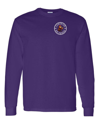 CDN as Chuck Male Beaver Left Chest and Back Long Sleeve