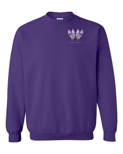 Cape Breton Lupin Left Chest Crewneck Sweatshirt